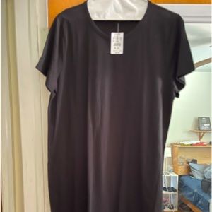 Black mini T-Shirt Dresss